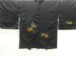 未使用品　地紙に花模様絵羽織